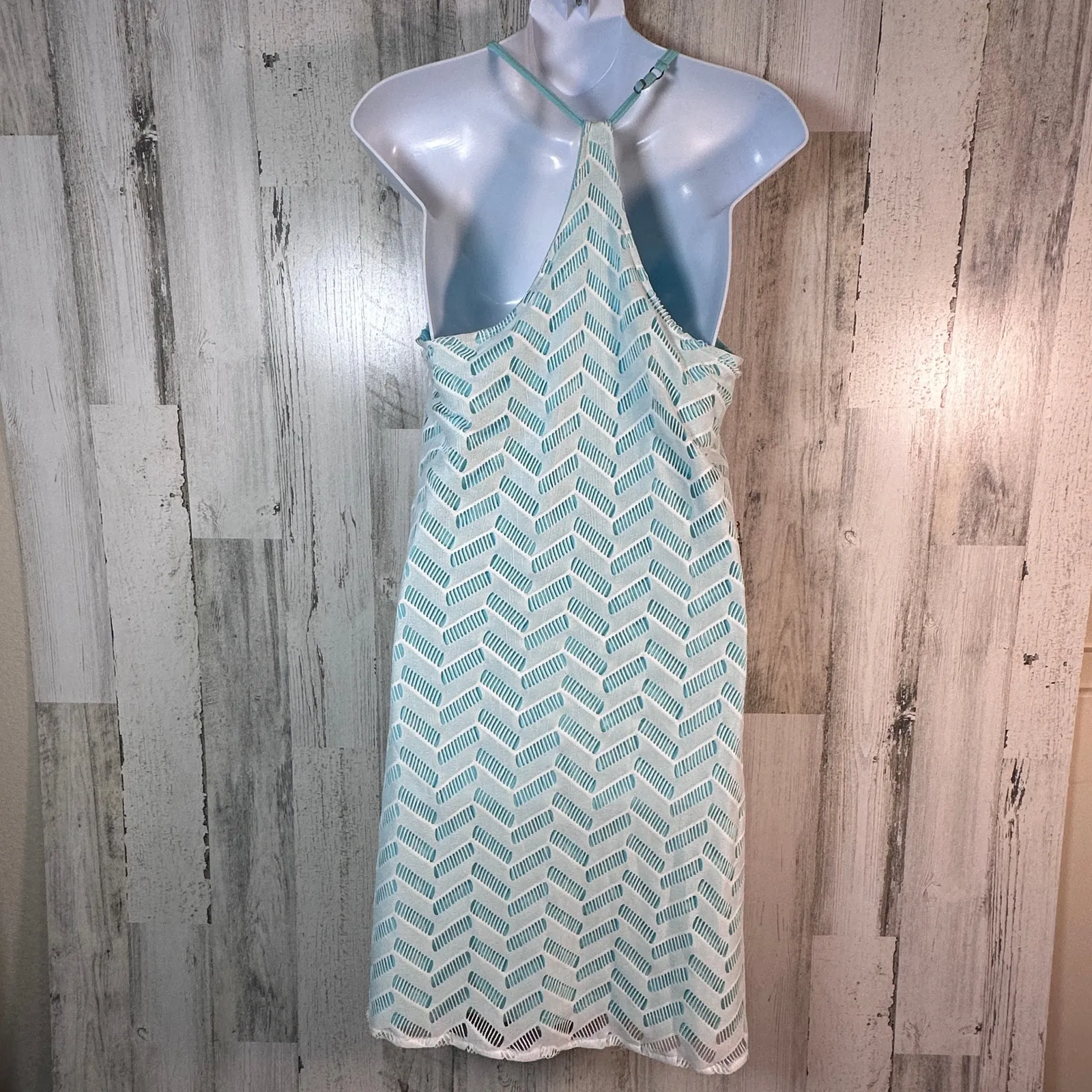 Vermilli Hawaii Crochet Teal & White Swim Cover - Image 2