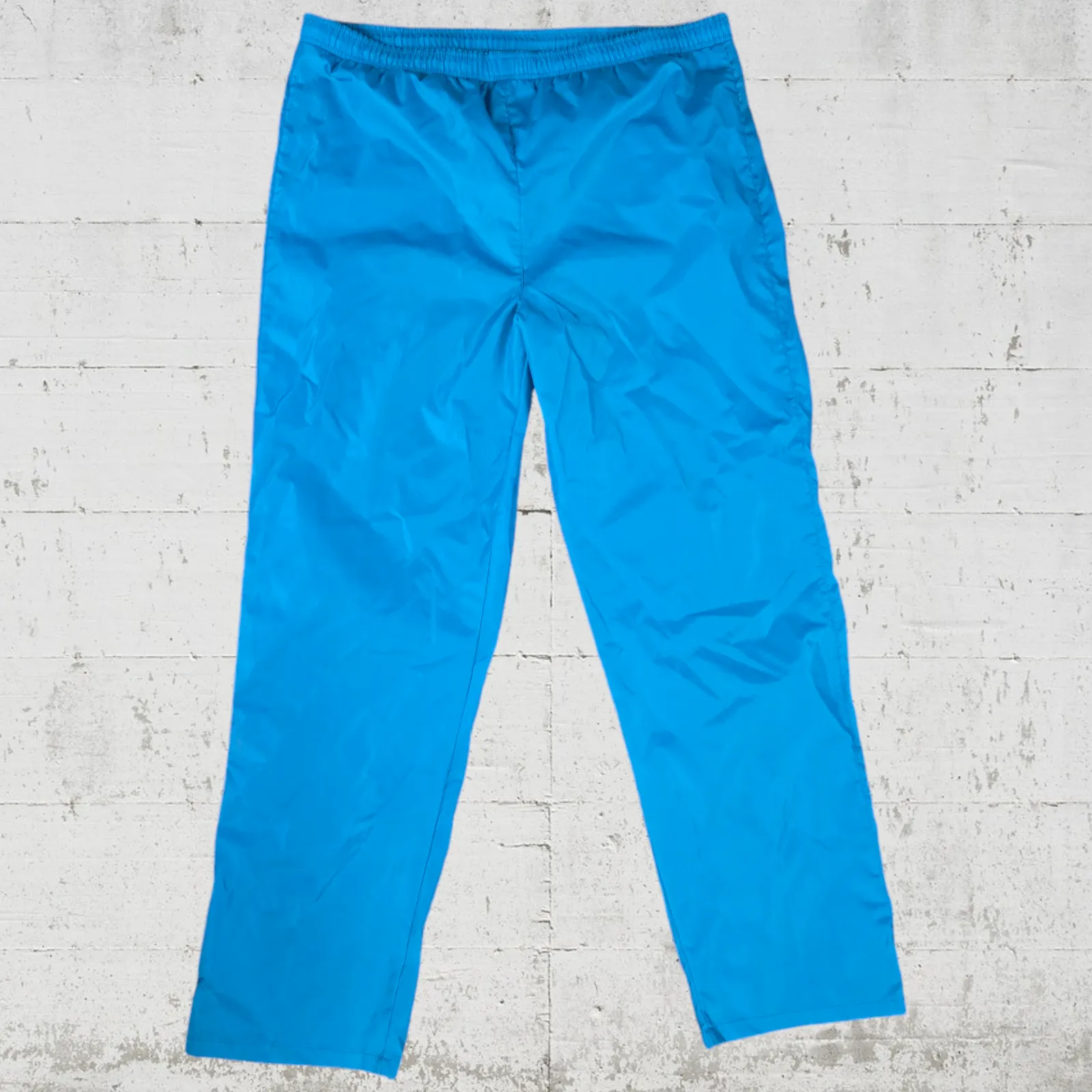 80s Vintage Eddie Bauer Blue Ripstop Windbreaker Jacket Straight Pant Size Large - Image 10