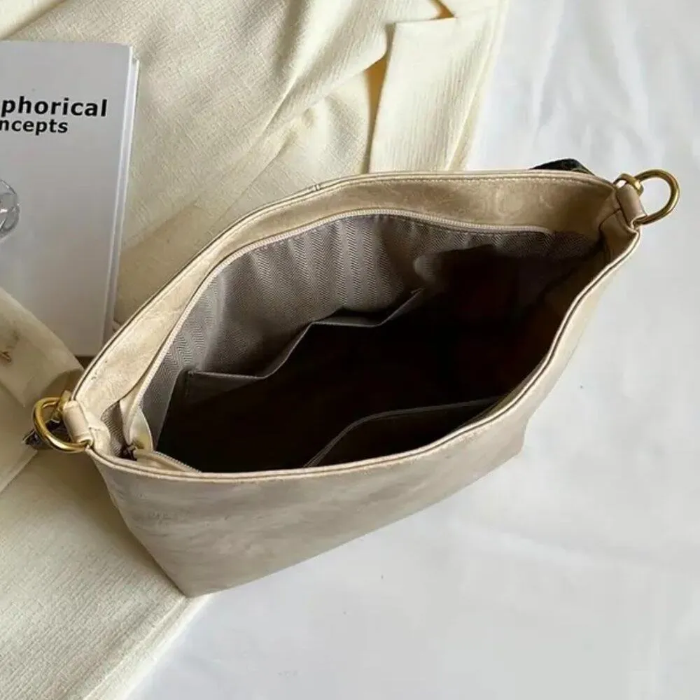 Art Deco Inspired PU Leather Crossbody Shoulder Bag - Image 4