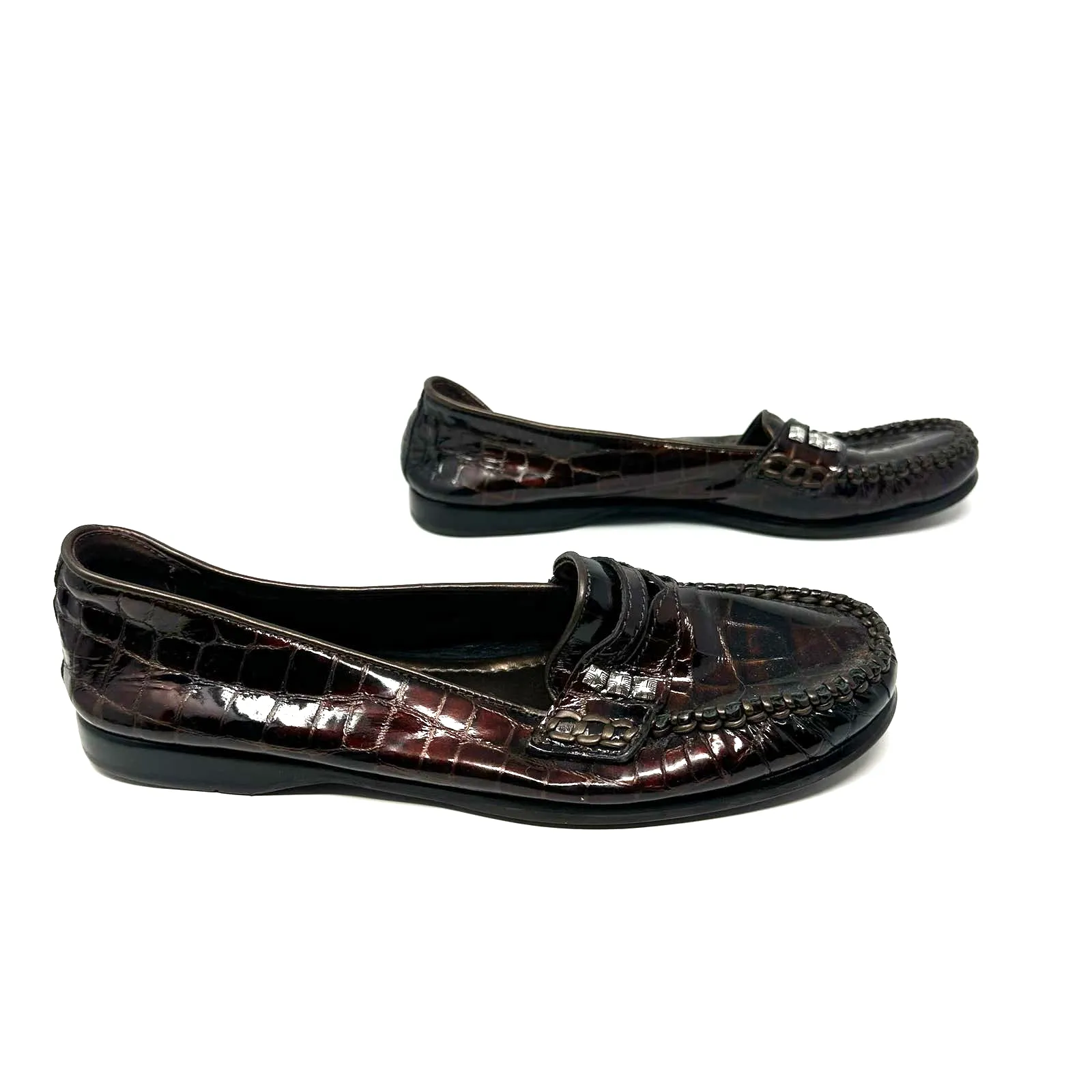 Brighton size 6 R 8541 dark brown loafers‎ flats - Image 5