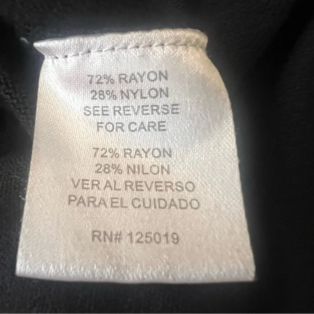 Joseph A Black Knit Button Up Cardigan Sweater Top Size Medium - Image 7