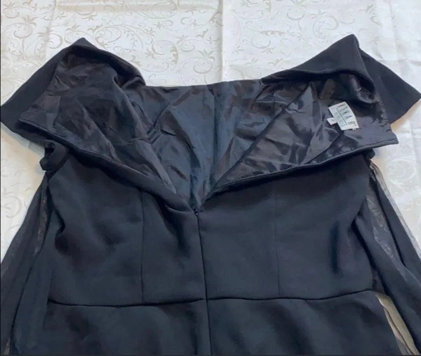 Kenar Black Mini Dress - Image 5