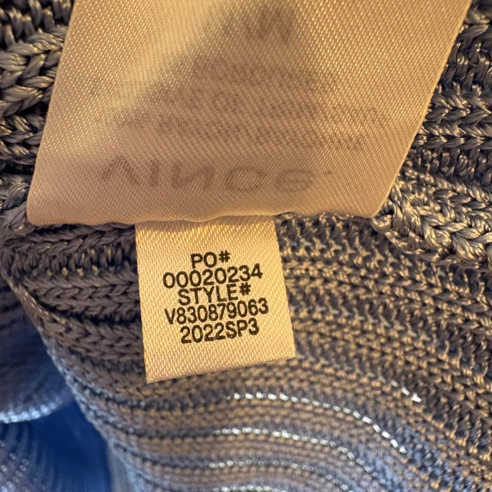 Vince Blue Ribbed Knit Button Front Cardigan Collared‎ Sweater Medium - Image 8