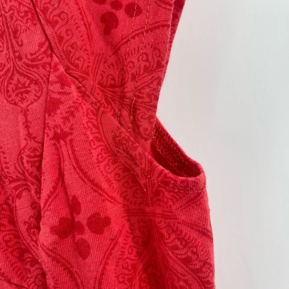 KUHL Dress Size Medium Red Orange Coral Cool Max Organic Cotton Travel Vacation - Image 10