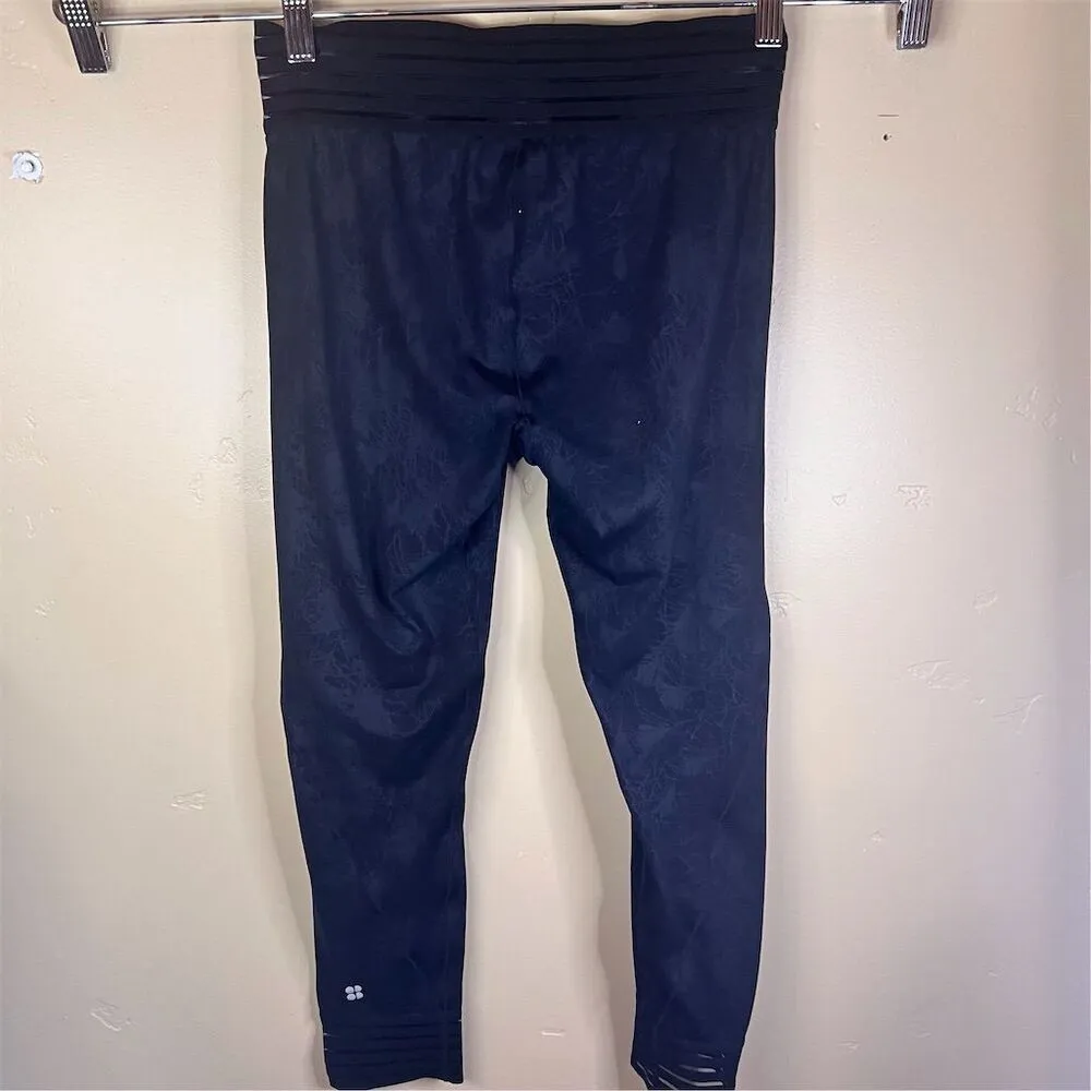 Sweaty Betty Power Illusion Mesh 7/8 Women's Floral Leggings Black Size‎ Medium - Image 6