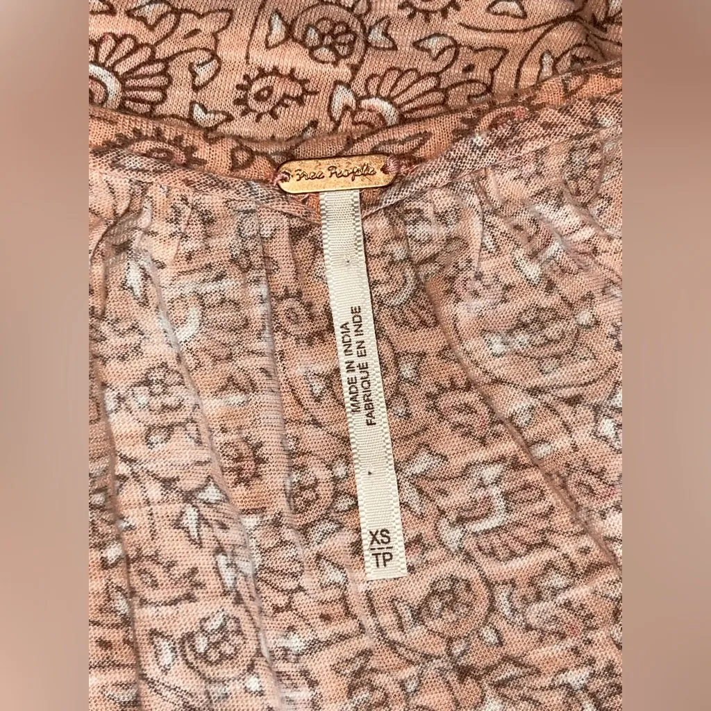 Free People Women‘tunic 

Orange Floral... Flowy Pink Sleeveless Dress - Image 6