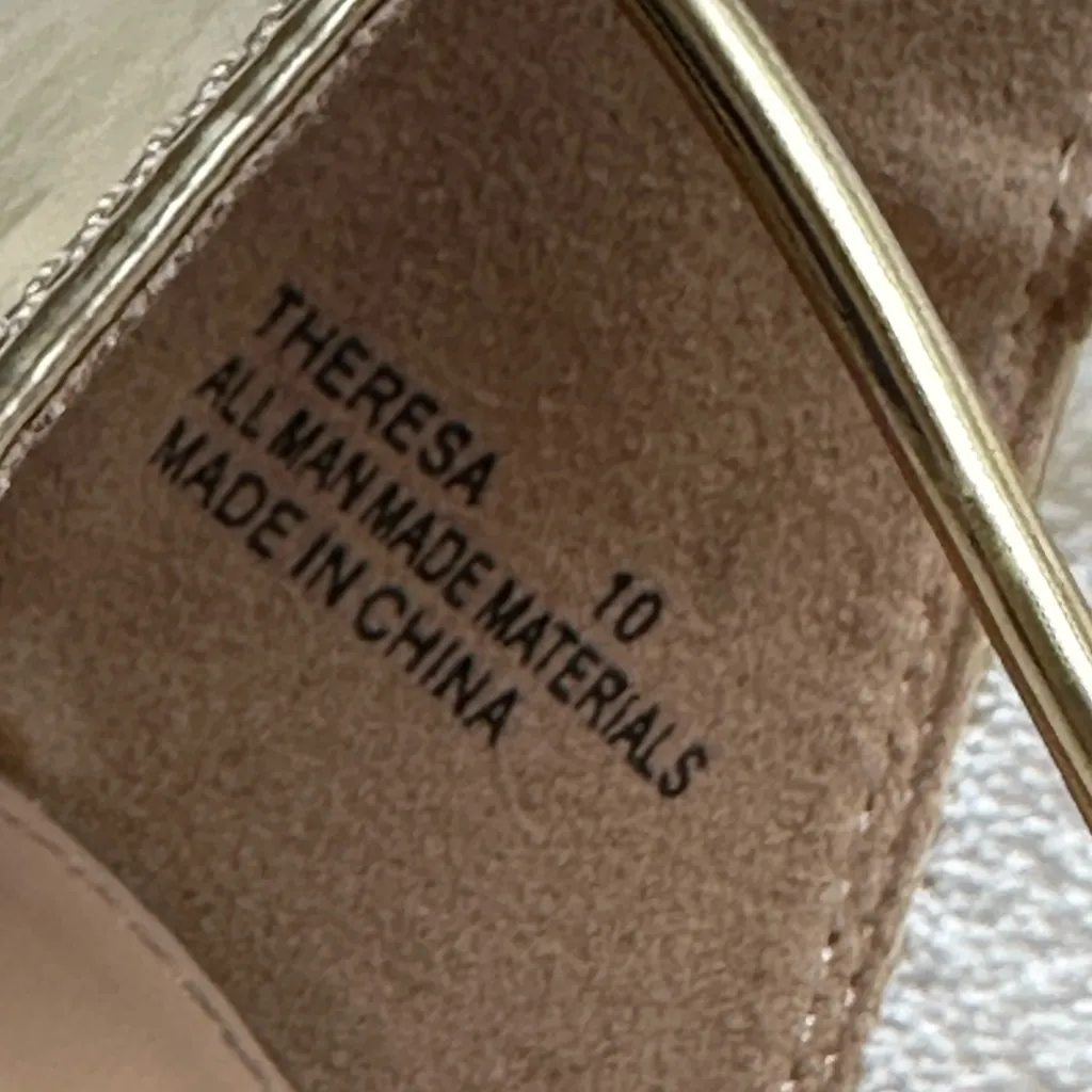 Gold Strappy SandalsNWOT - Image 7