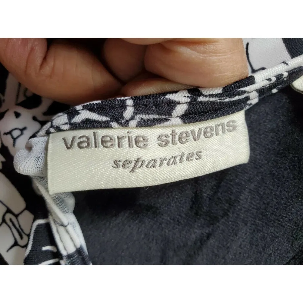 Valerie Stevens Women's Black Polyester Cowl Neck Sleeveless Knee Length Dress S - Image 8