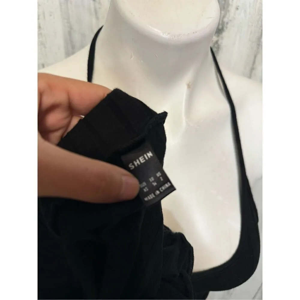 Two piece set black skirt and crop top Size XS - Image 4