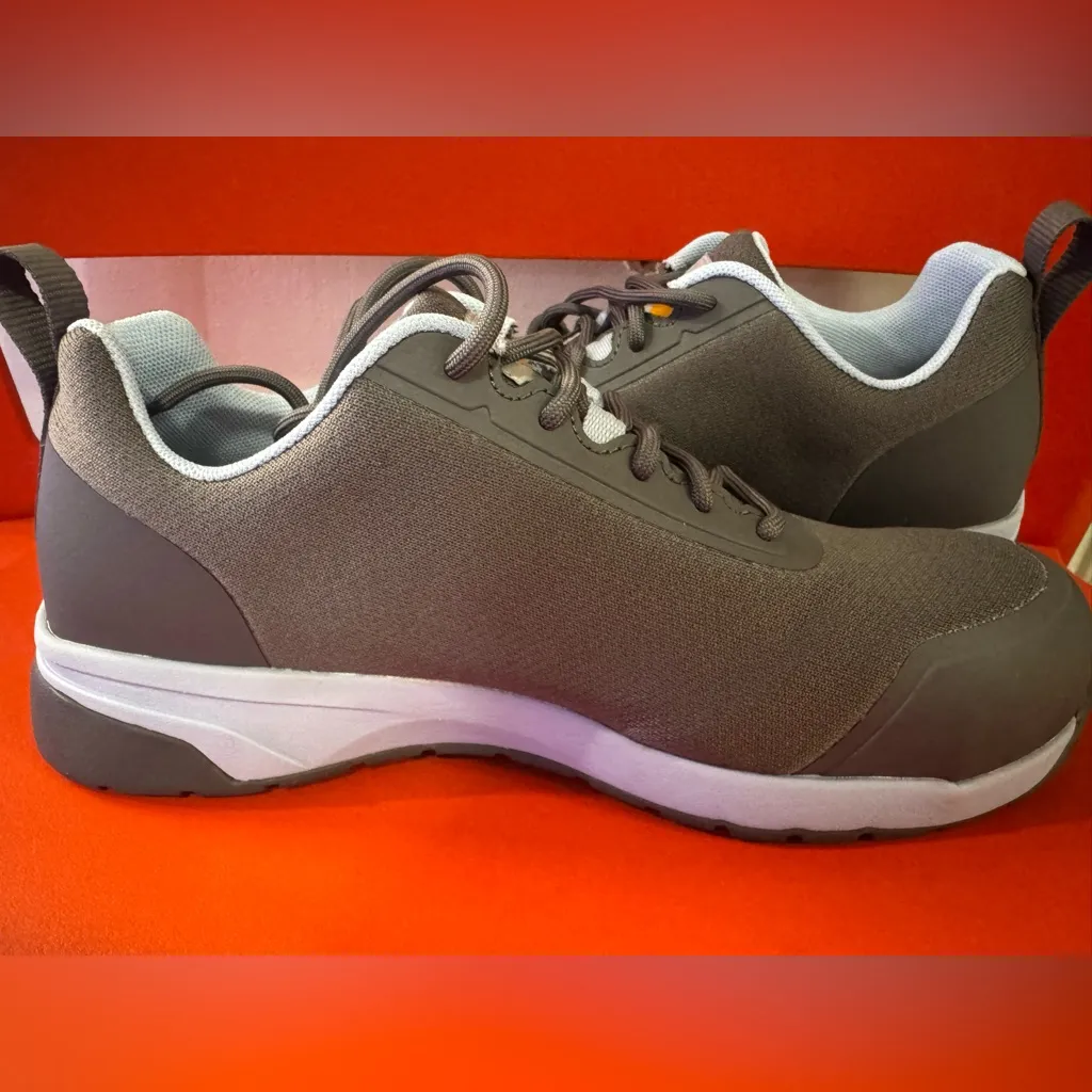 Carhartt Gray and Blue Sneakers with Lace-Up Design - Image 3