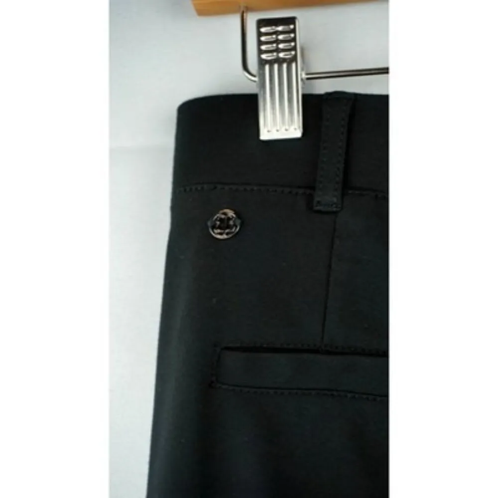 BetaBrand Black Dress Pant Yoga Capri
 Medium Petite meshed and scalloped calf - Image 4