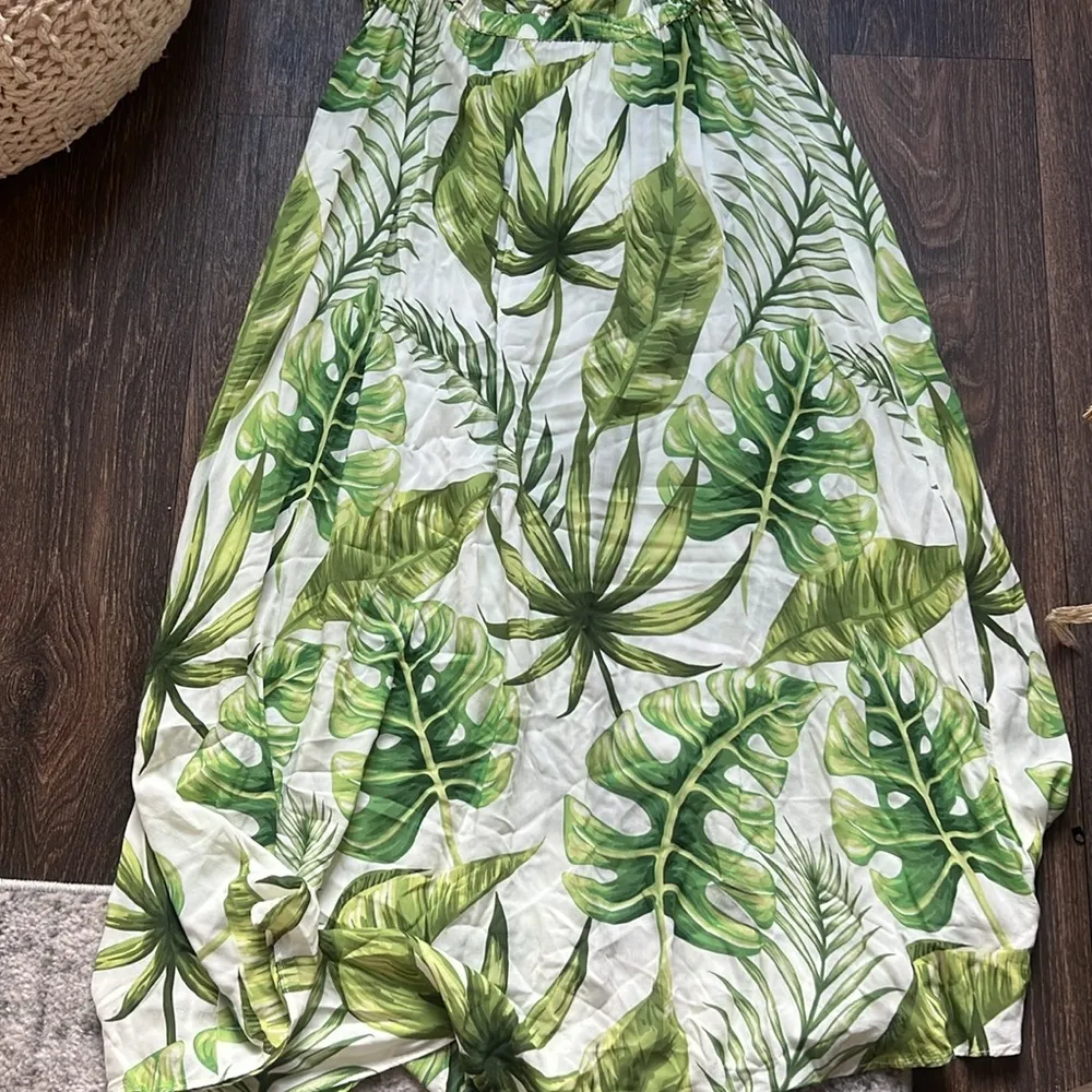 MC2 Saint Barth Tropical Leaf Maxi Dress Size M - Image 4