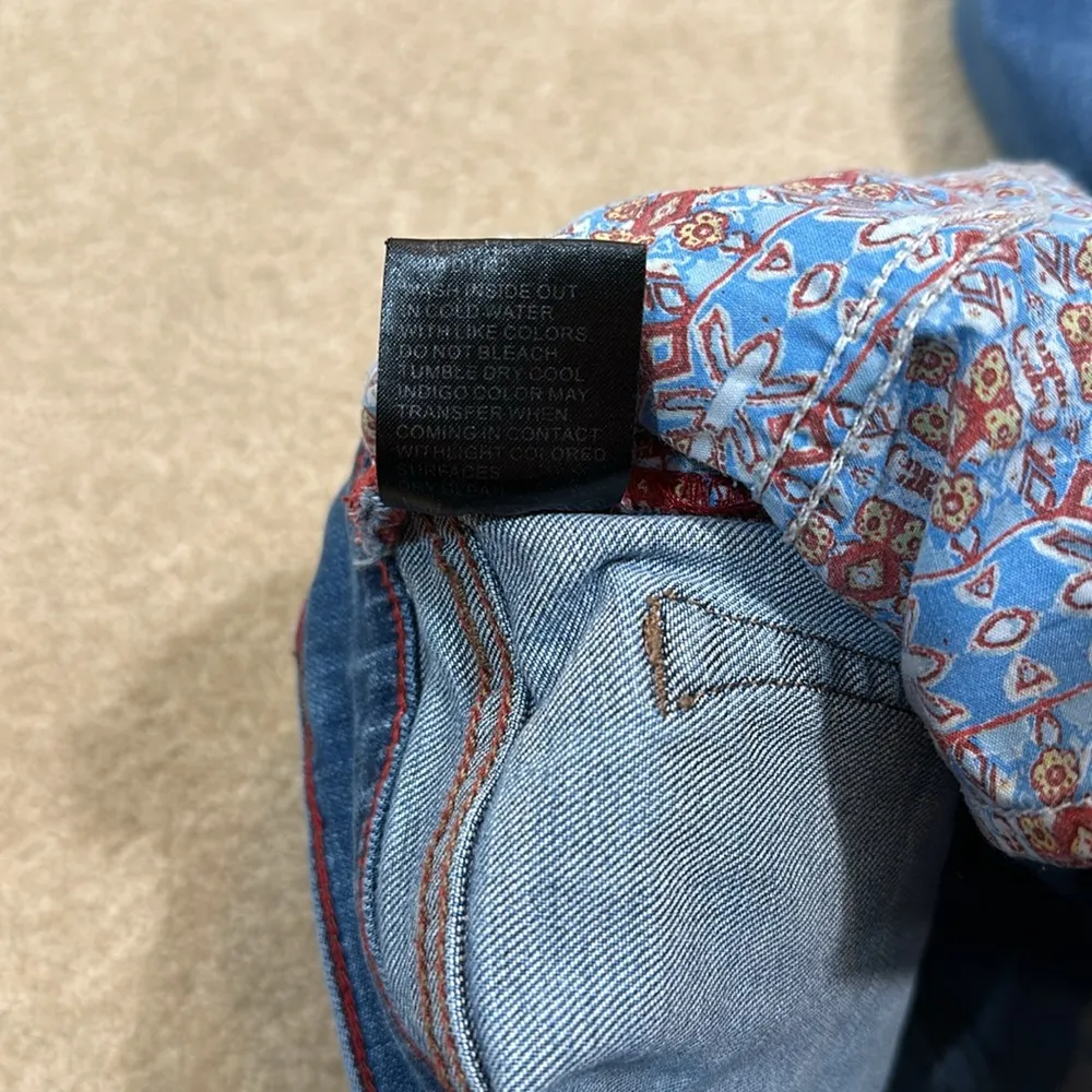 Johnny Was The Boyfriend Mid Rise Relaxed Fit Tapered Stretch Jeans Women 29 - Image 9