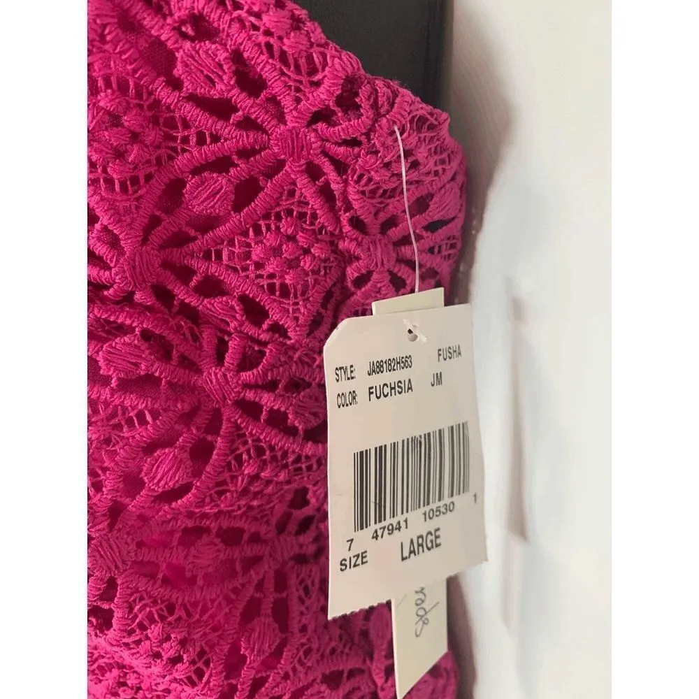 Speechless Fuchsia Lace Romper - Image 5
