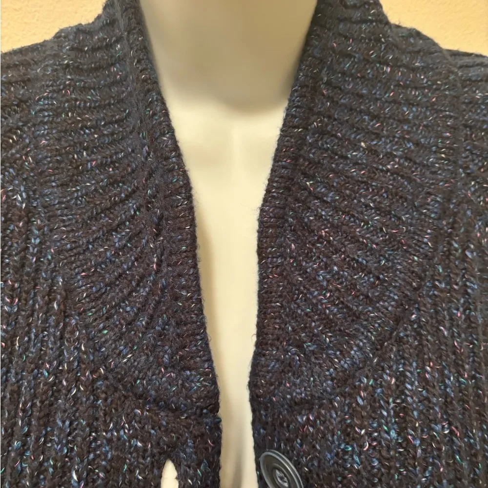 Blue Lagoon Trail Long Cardigan Sweater Duster Sz S Pockets 4276 Cozy Warm - Image 6