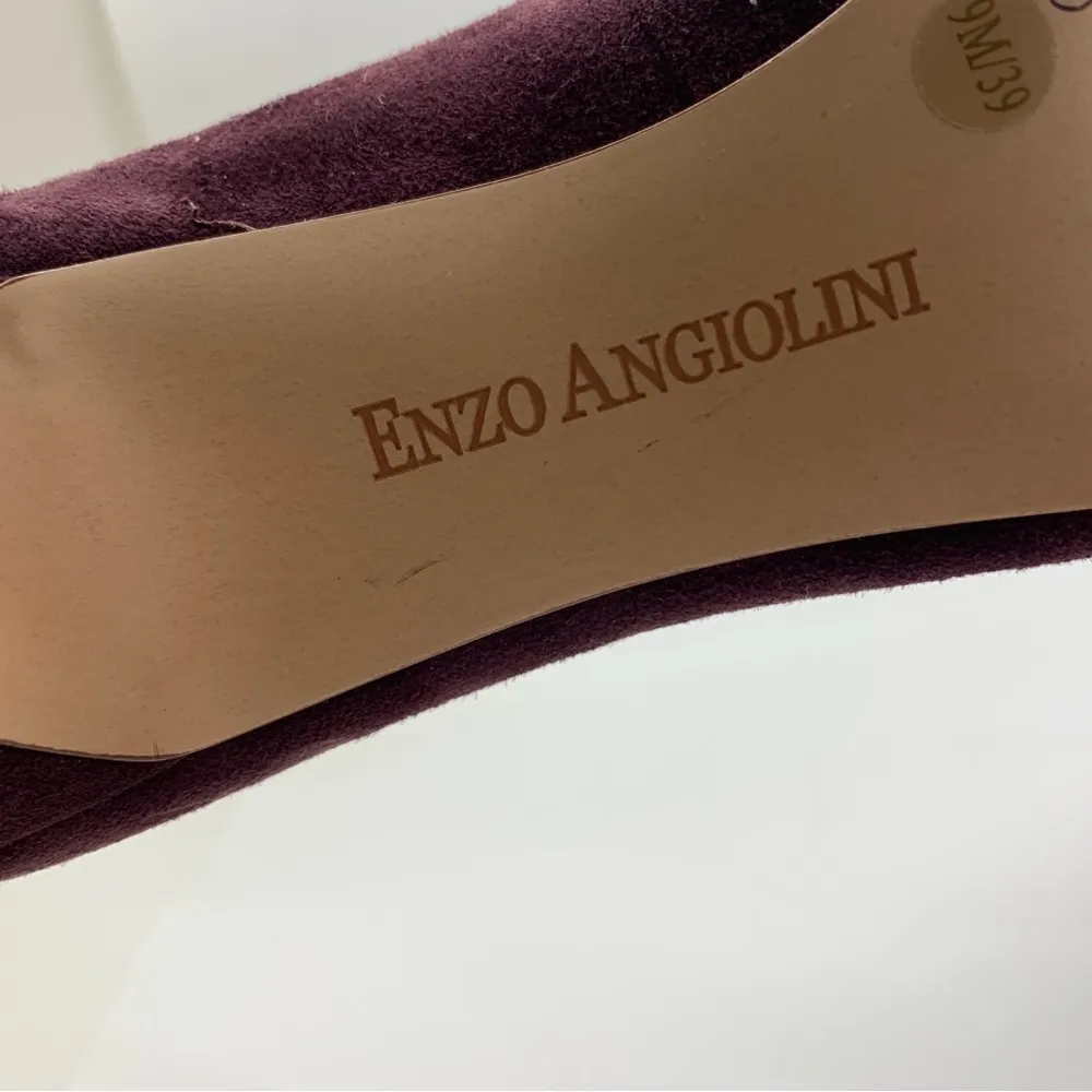Enzo Angiolini Debria Purple Suede Rope Embellished Pumps Size 9 - Image 9