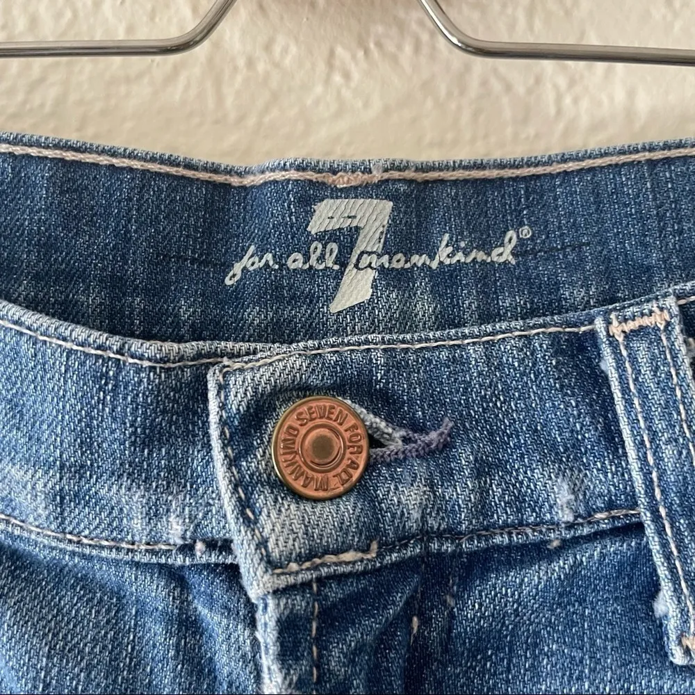 7 For All Mankind Denim Roll up Shorts - Image 8