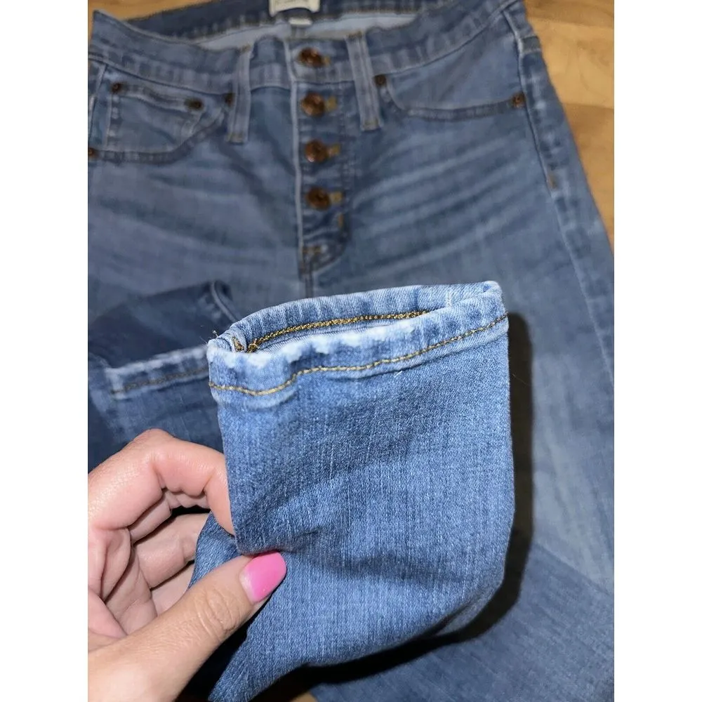 j crew 9 high rise toothpick Button Fly Jeans Size‎ 26T Tall - Image 6