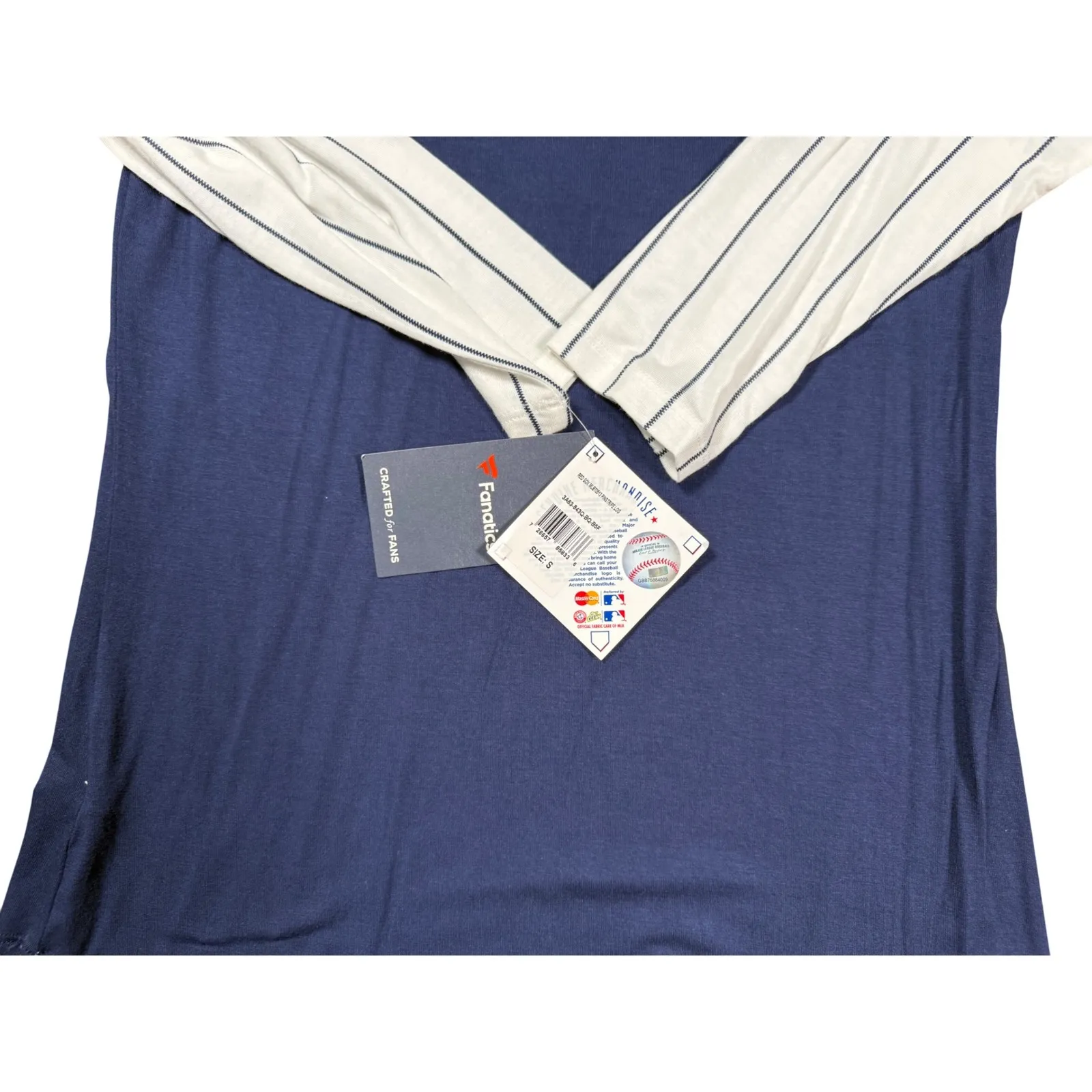 Boston Red Sox Fanatics Women's Baseball T-Shirt Long Sleeve Raglan‎ S - Image 7