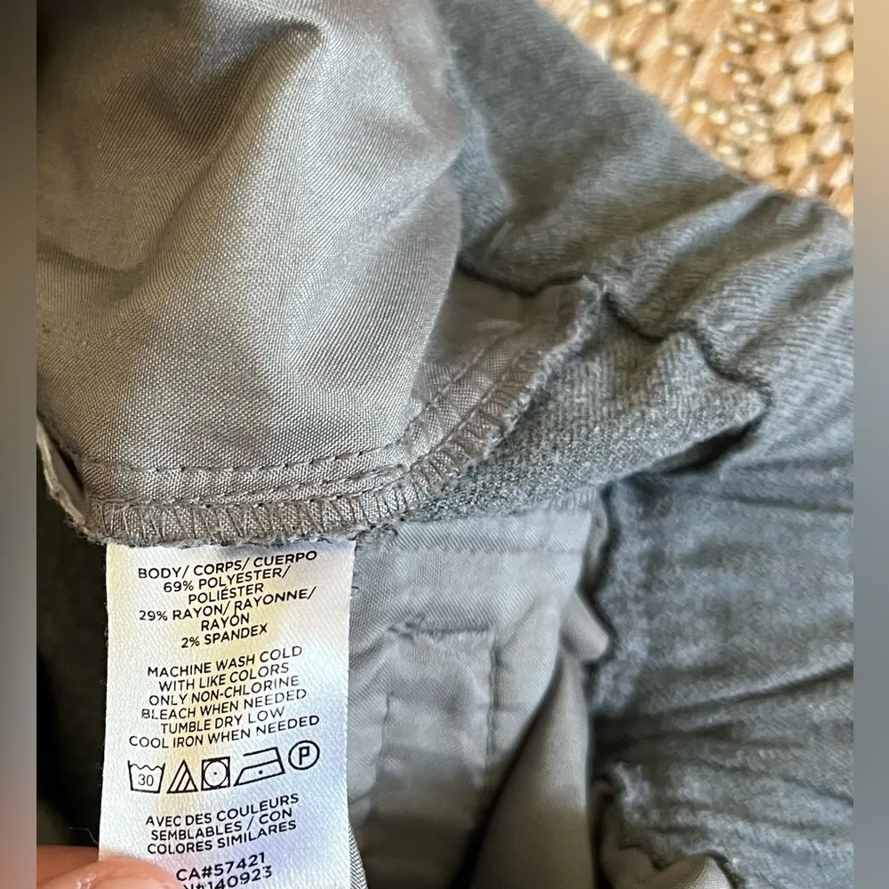 Loft Women's Gray Straight Leg Dress Pants, Trousers, Size Small Petite,Size SP - Image 7