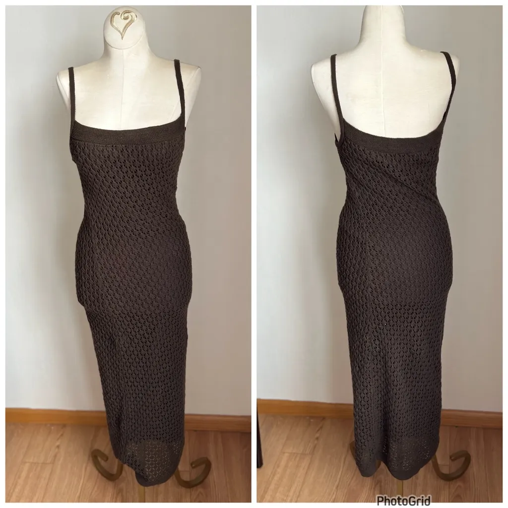 Reformation Demi Linen Brown Dress XS New - Image 3