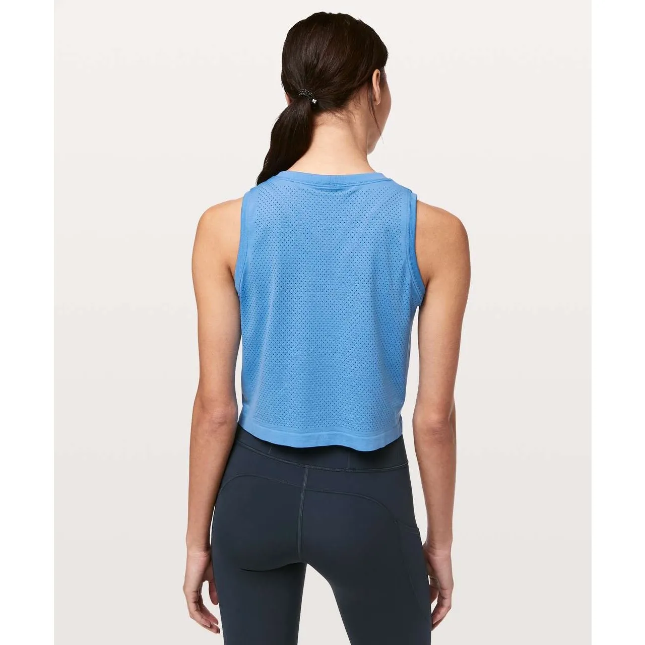 Lululemon Breeze By Muscle Crop Tank in Brisk Blue Sz 10 / 12 - Image 8