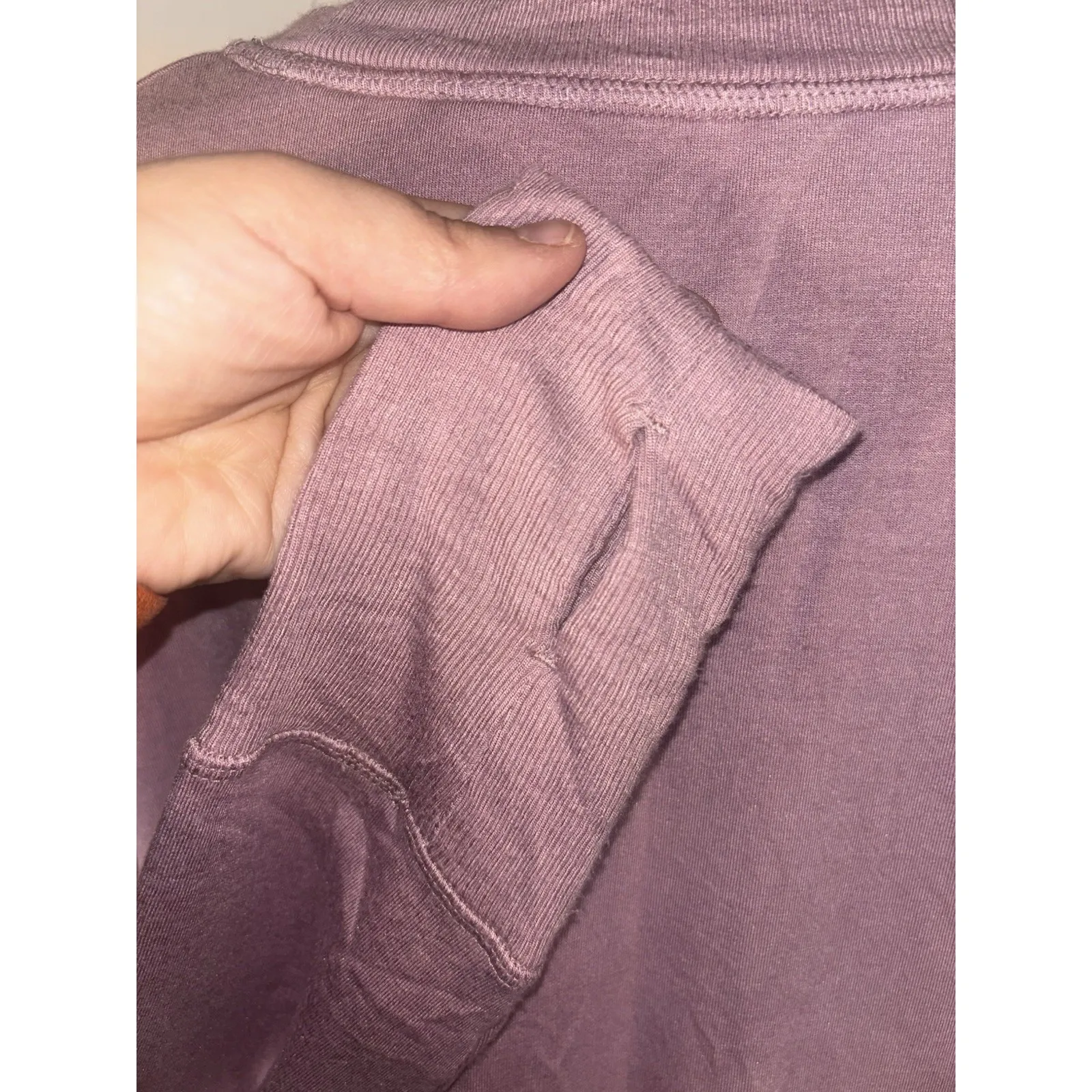 Athleta Coaster‎ Luxe Sweatshirt Purple Modal Size M - Image 3