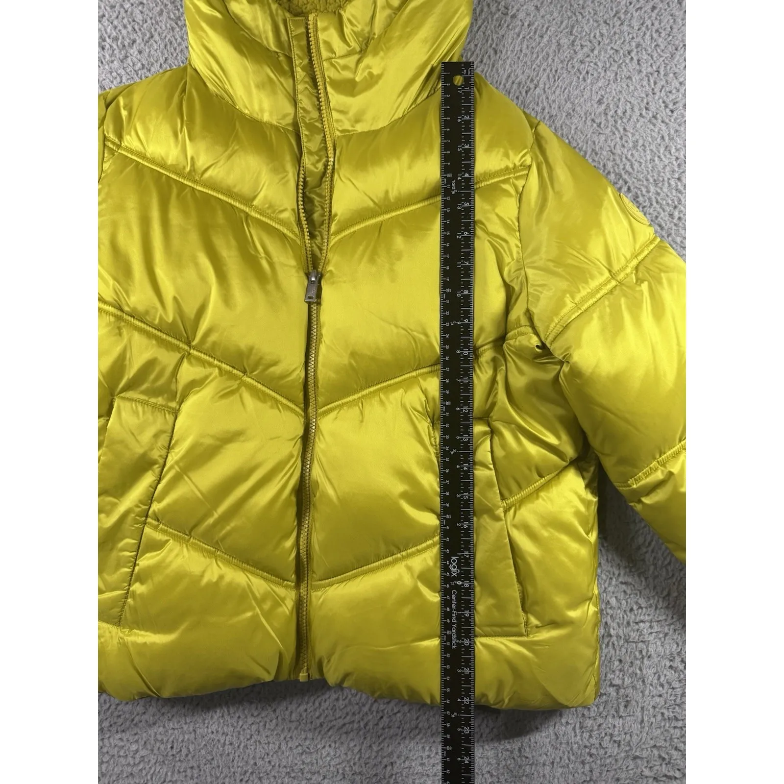 Ugg Coat Women Small Ronny Cropped Puffer Full Zip Hooded Thumb Holes‎ - Image 4