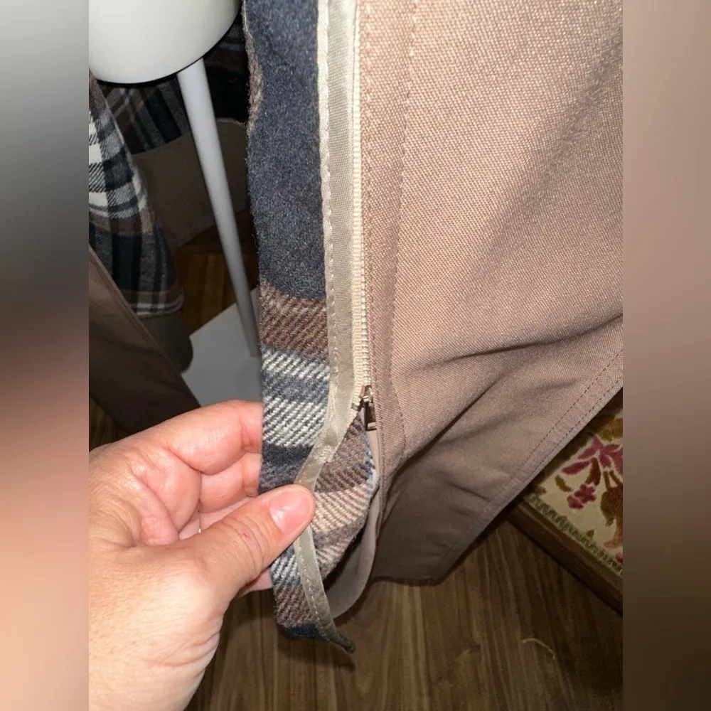 EUC VINTAGE 1930’s TAN TRANCH COAT with zip out liner Sz 12 Size L - Image 7