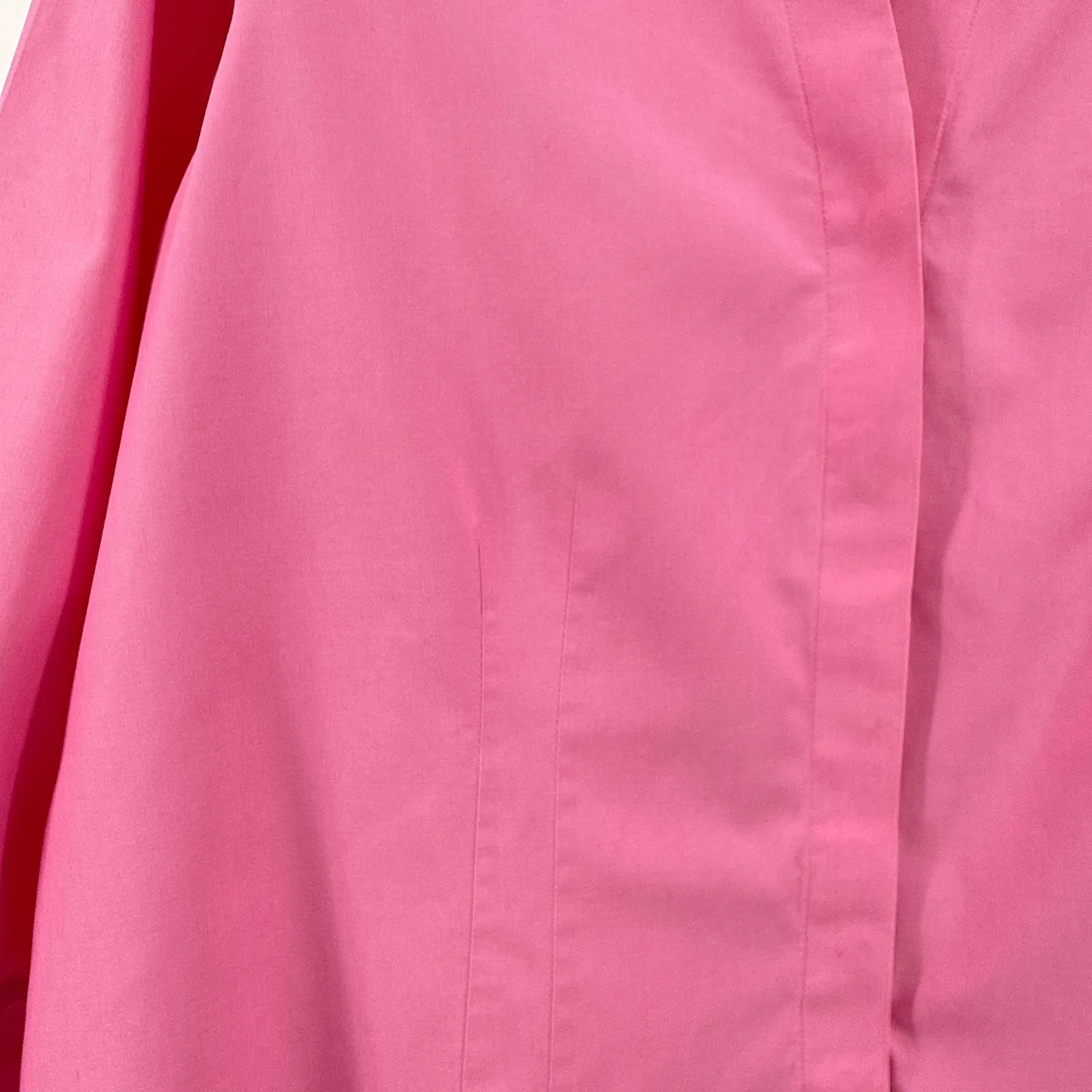 Foxcroft Women 14W Pink Heritage Non Iron Fitted Cotton Hidden Button Down Shirt - Image 2