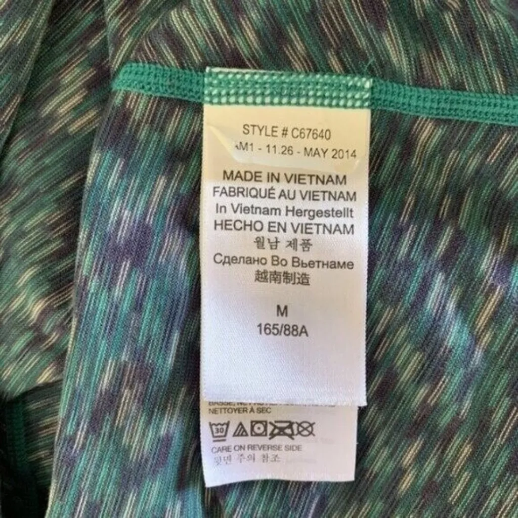 Marmot Top Medium Blue Green Long Sleeve Running Hiking Outdoor‎ Sport - Image 7