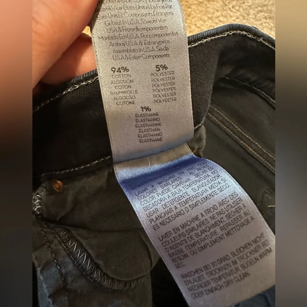 MOTHER The Stunner Zip Two Step Fray Last Call Wash Women's Size 30 Blue - Image 8