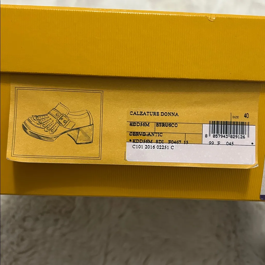 The Original Car Shoe Calzature Donna Cordovan Leather Heeled Loafer Size 9 - Image 4