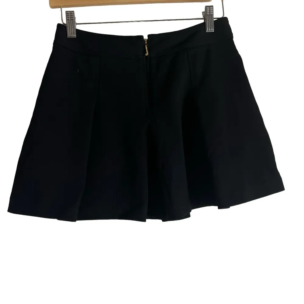 Juicy Couture Black Sailor Button Pleated A-Line Mini Skirt Y2K Size 2 - Image 2