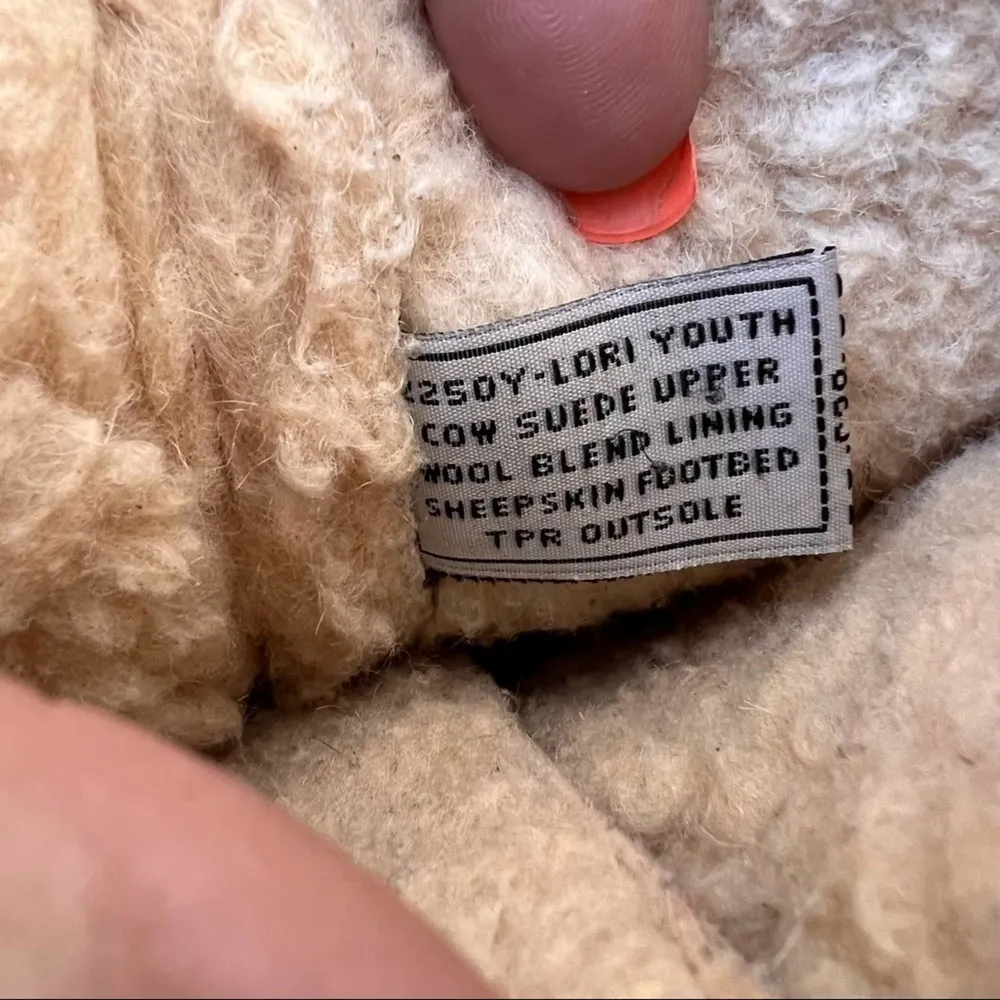 BearPaw Lori Tan Toggle suede shearling winter boots - Image 8