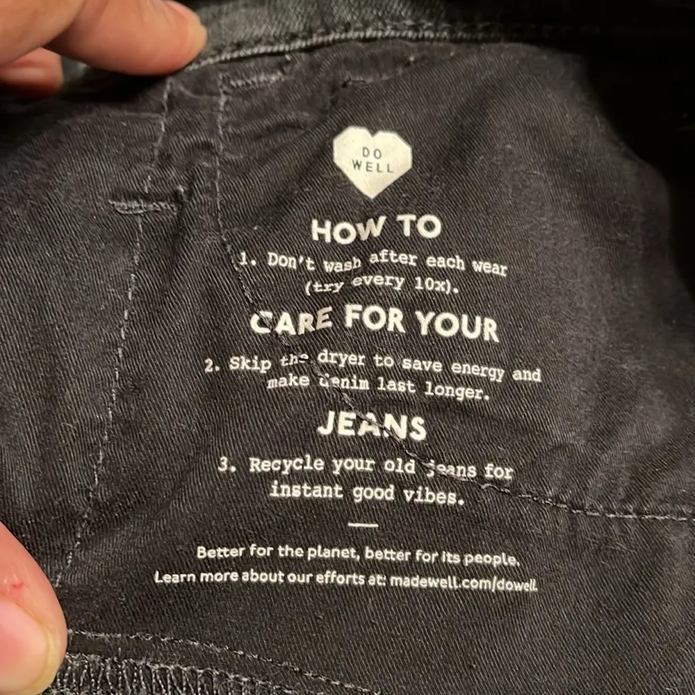 Madewell Women’s Black Roadtripper Jeans, Size 24 - Image 6