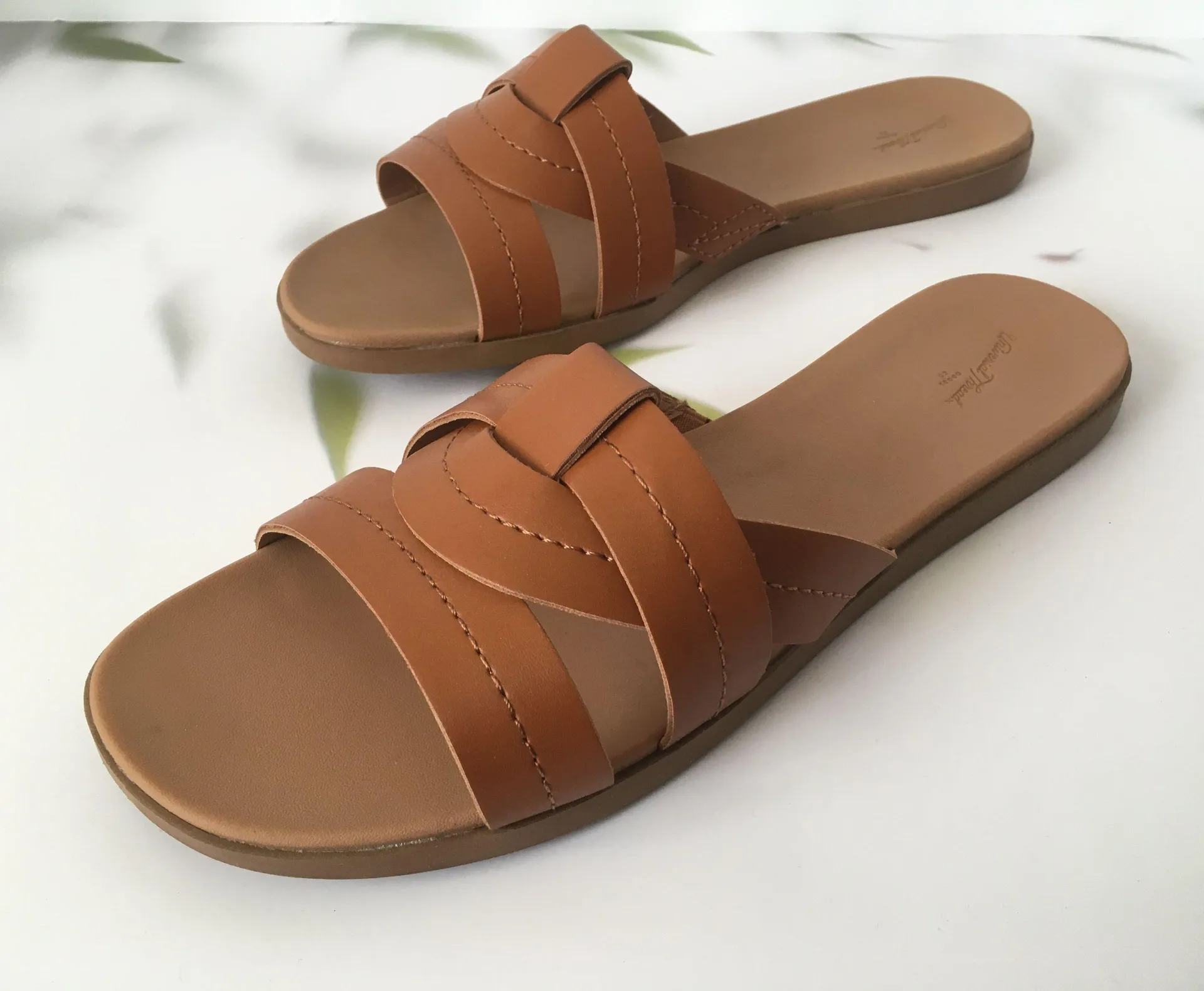 Leather Sandals, Size 11 Tan - Image 3