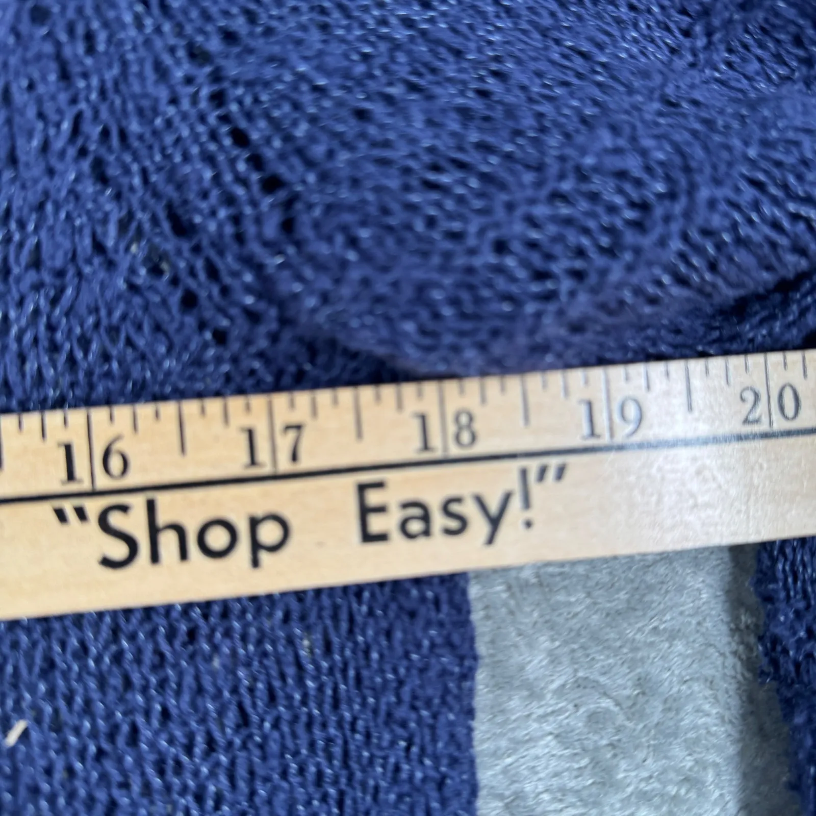 Roxy Cardigan Women Large Open Knit Draped Open Front Lightweight‎ Blue Beach - Image 8