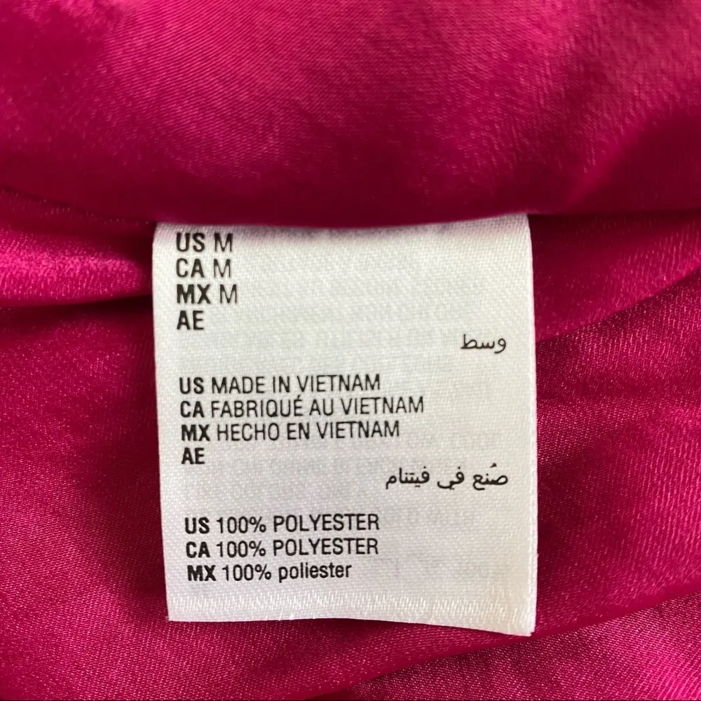 INC Solid Bias-Cut Midi Skirt in Cranberry Rose Size Medium NWT - Image 7