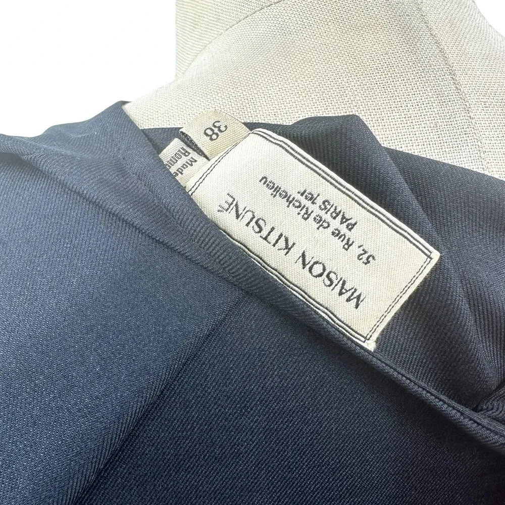 Maison Kitsuné Jade Loose Cut Dress in‎ Navy Blue Size 38 / US 6 **Flawed - Image 12