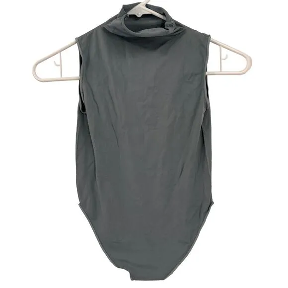 Skims Essentials Mock Neck Bodysuit in Arctic Blue Size XXS / XS - Image 2