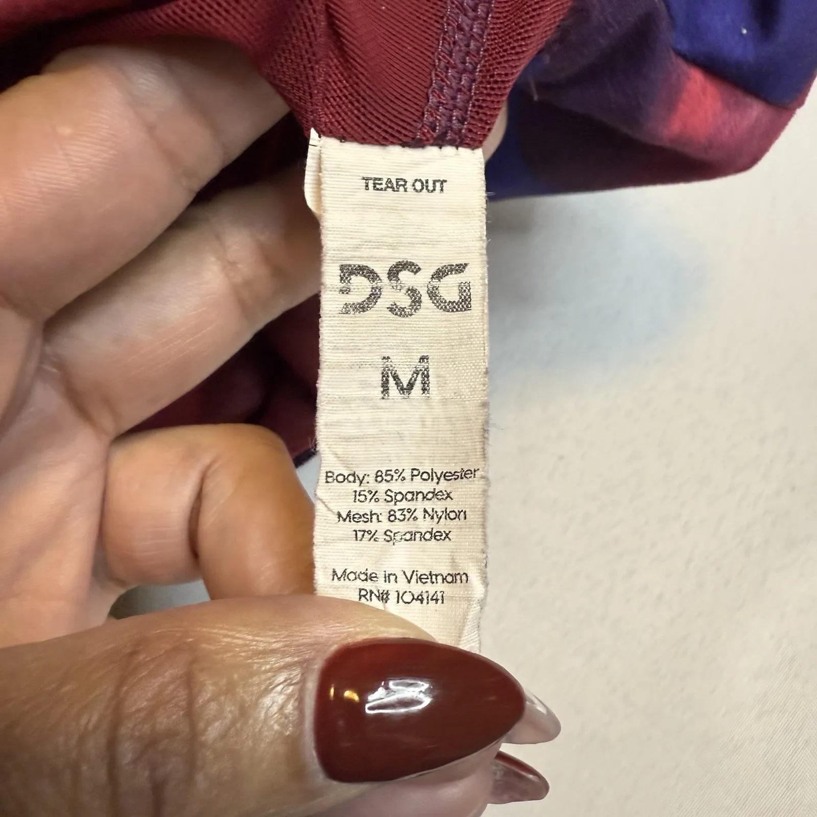 DSG Women's Aspire Performance Mid Sports Bra Blurred Rose Size Med $25 T079 Pink - Image 6