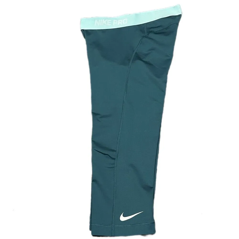 Nike Pro Dri-Fit Small Teal Crop Legging - Image 3
