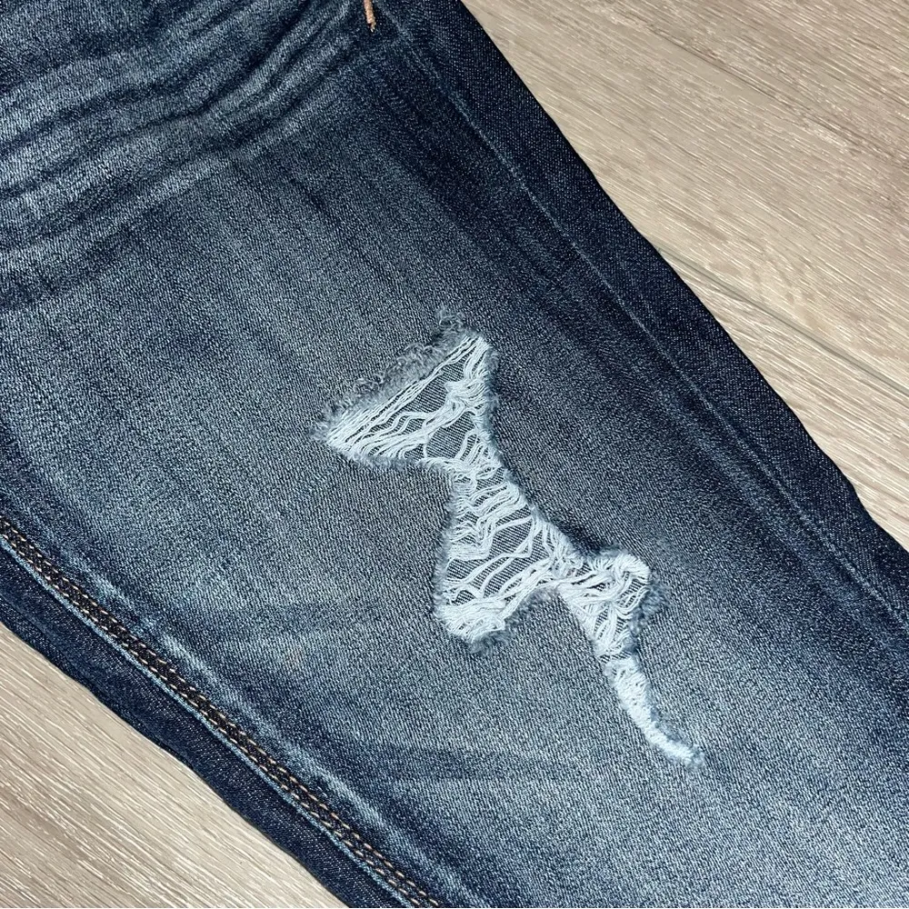 Express mid rise legging jeans skinny distressed 0R - Image 6