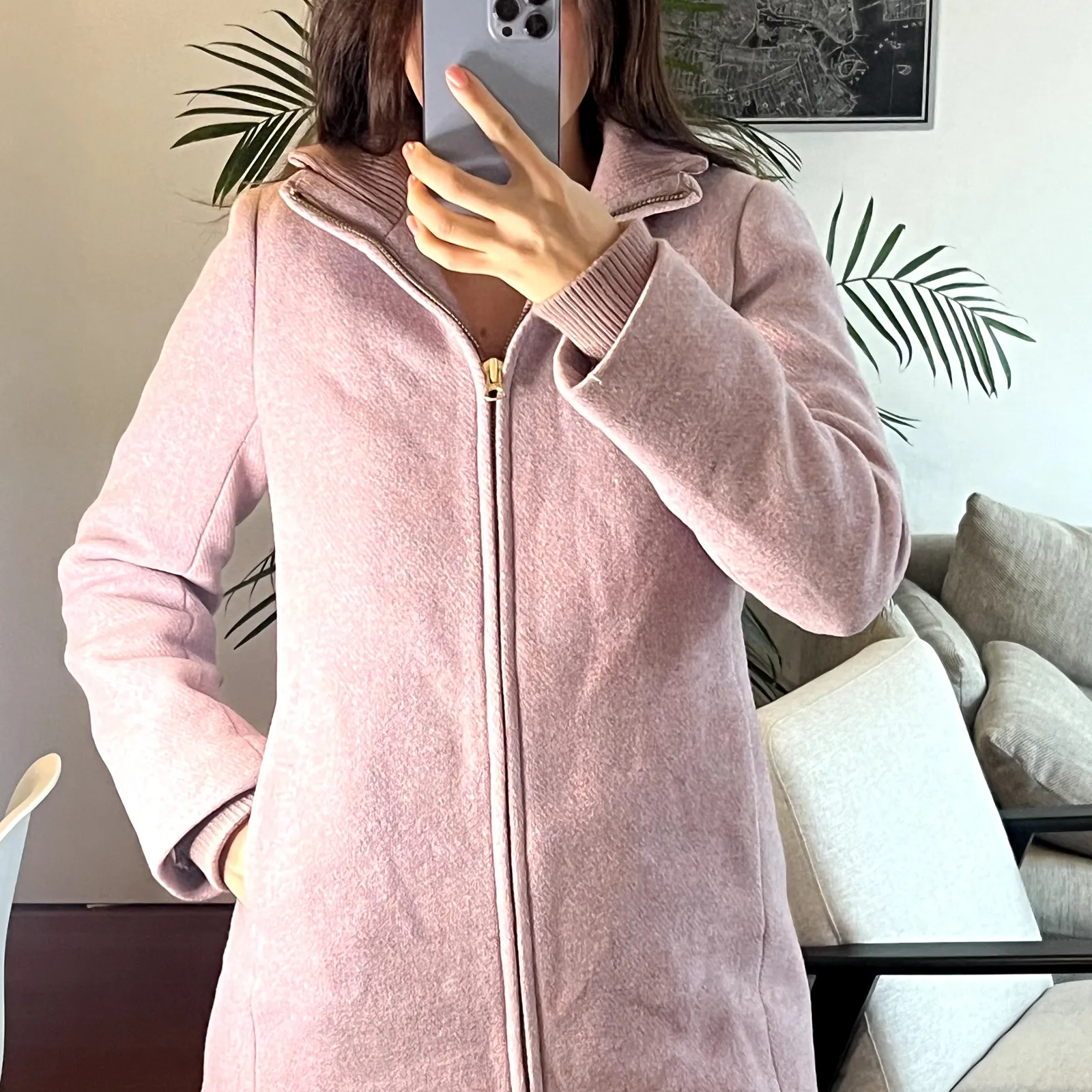 J.Crew Lodge zip coat in Italian stadium - Image 3