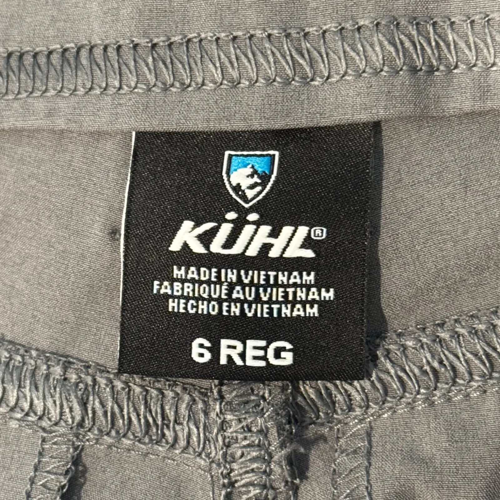 KUHL Womens 6 REG Gray Cargo Hiking Pants Outdoor Roll Tab Capri  Outdoor - Image 6