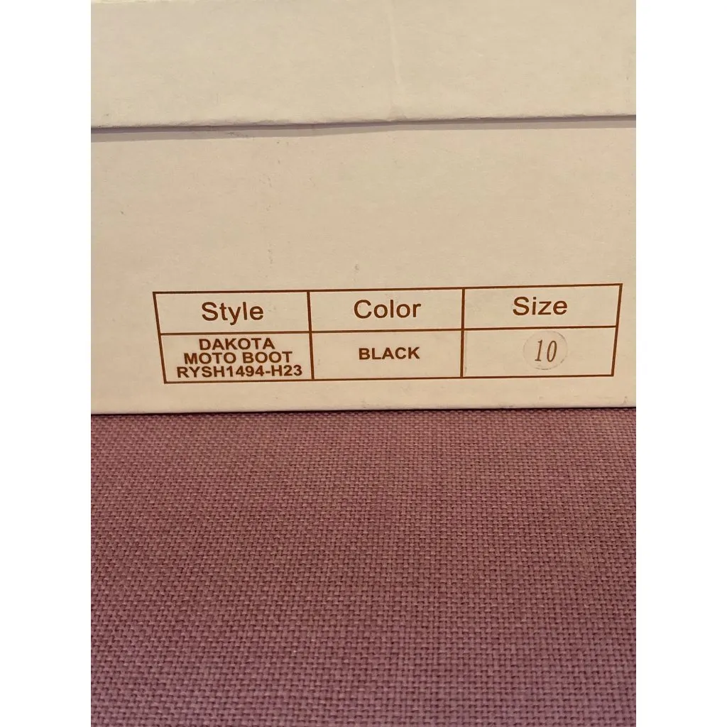 Raye Dakota Moto Boots in Black 10 with box Womens Leather - Image 10