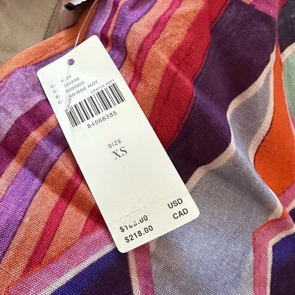 Anthropologie Ranna Gill Ruffle V Neck Wide Leg Jumpsuit NEW - Image 3