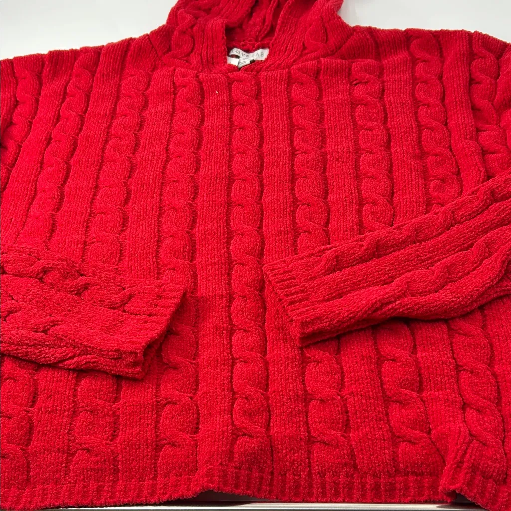 Love Red Knit Sweater Size XL - Image 11