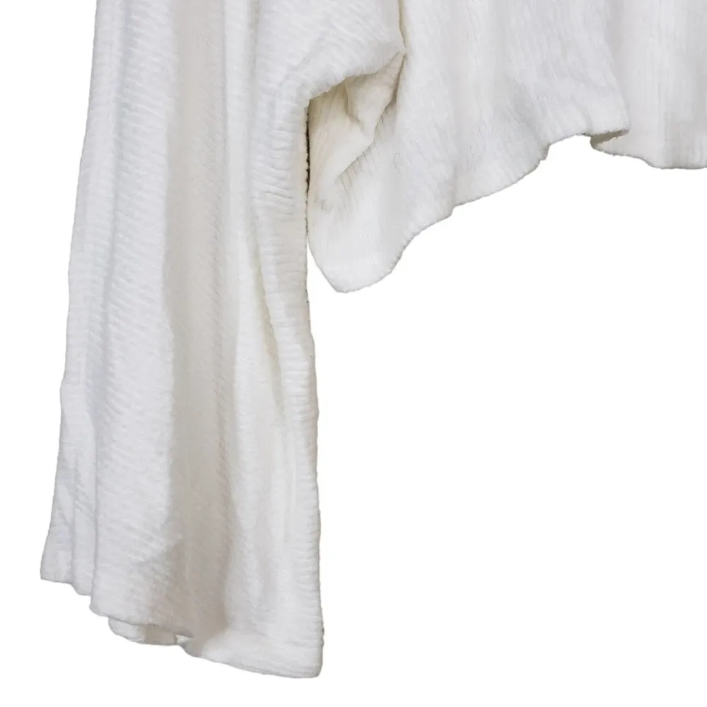 Blue Blush Los Angeles Womens S White Dolman Sleeve Cropped Sweater - Image 7